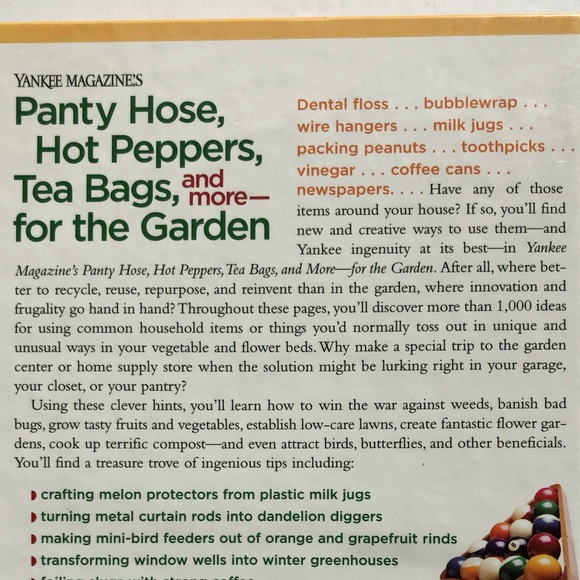 Yankee Magazine Ingenious Gardening Tips Hardcover Book - Picture 2 of 7